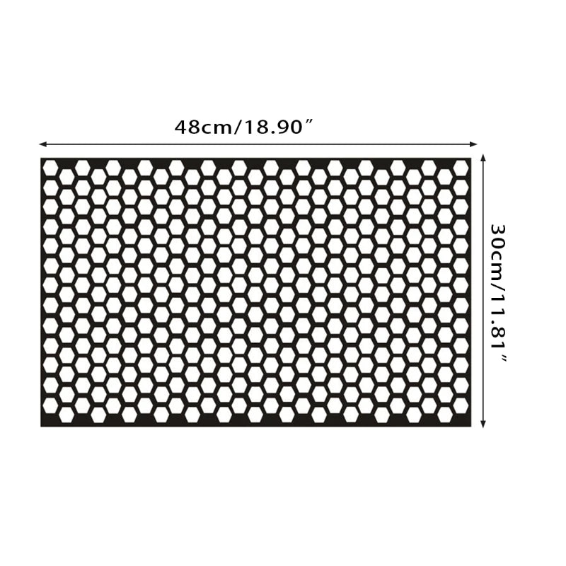 Practical Tail Sticker Honeycomb Type Decal 48x30cm Gaphic J60F