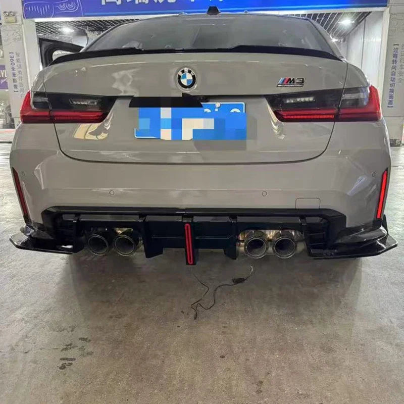 For BMW G80 M3 2021 Rear Bumper Lip Diffuser Splitter Protector