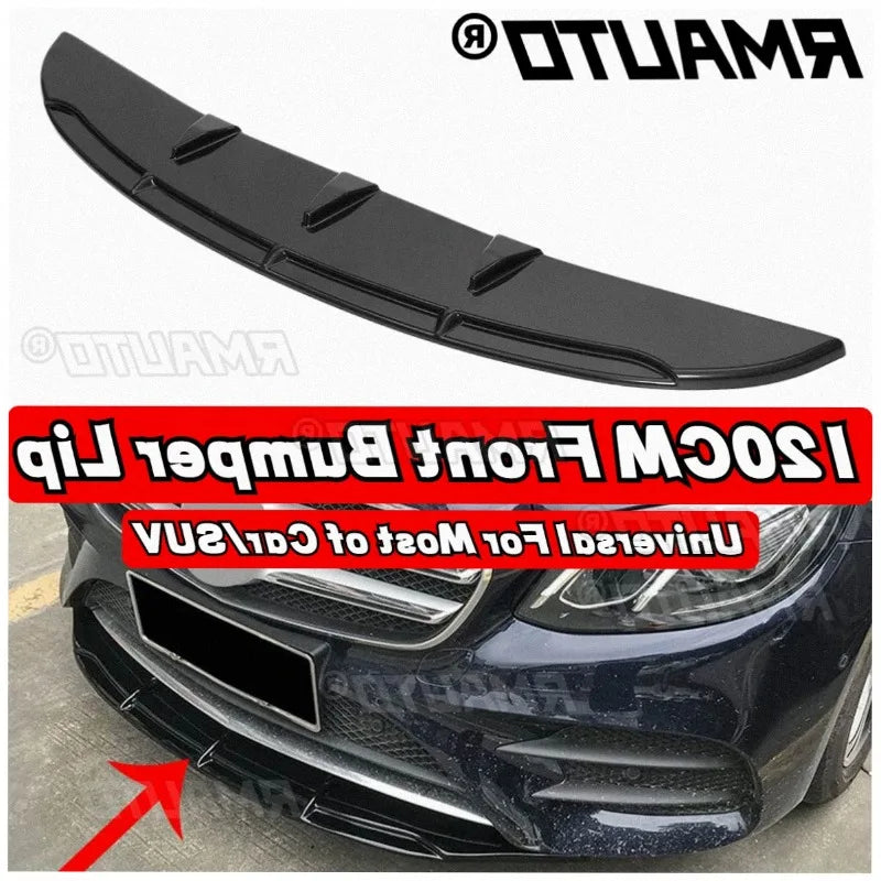 For Benz 120CM Front Bumper Lip Splitter Diffuser Body Kit