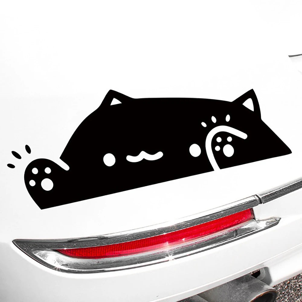 Cat Sticker Kitten Knocking On Window Cute Personality Body