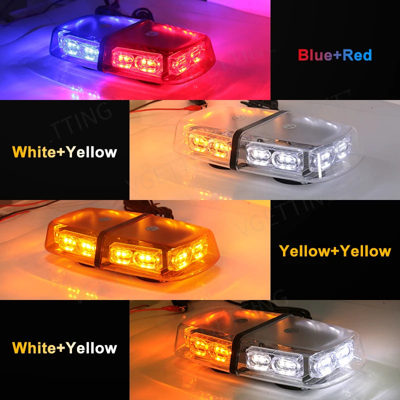 Roof Strobe Waterproof Warning Safety Beacon Magnetic Mount Truck