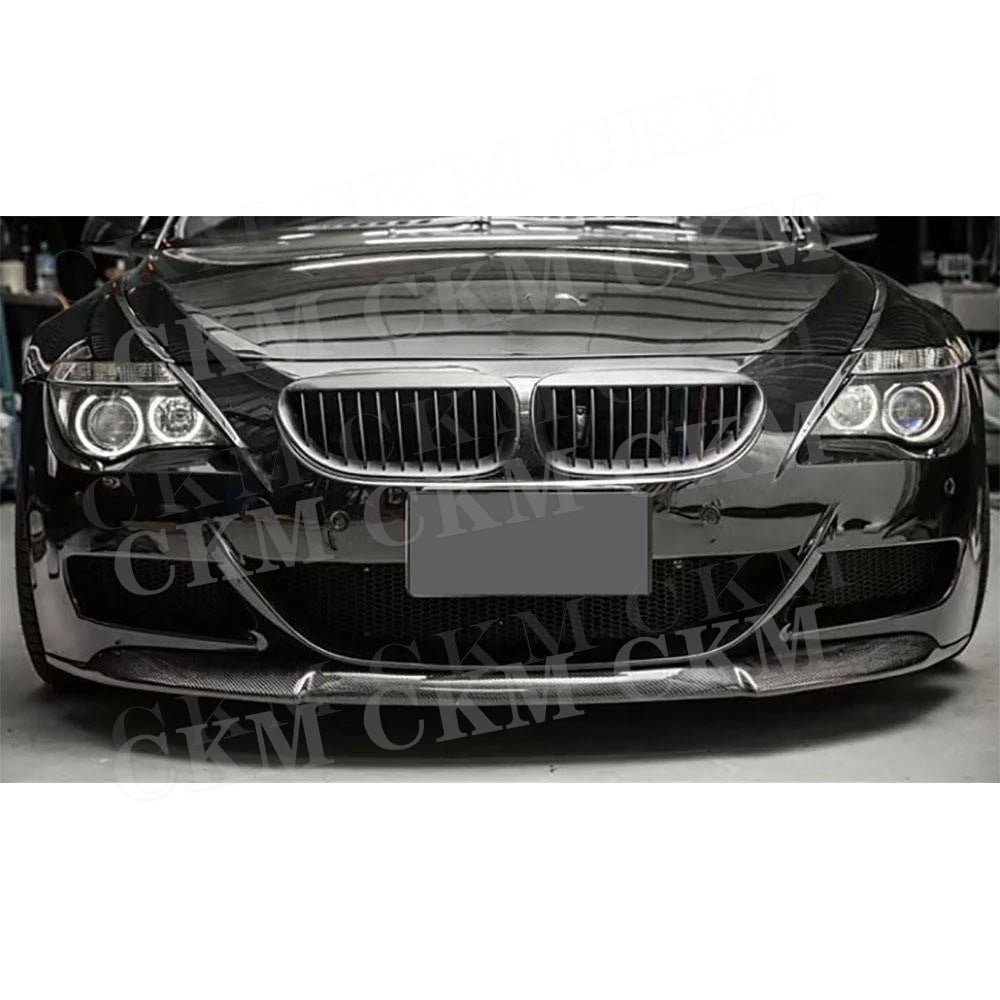 For BMW 6 Series E63 E64 Carbon Fiber Front Bumper Lip Spoiler