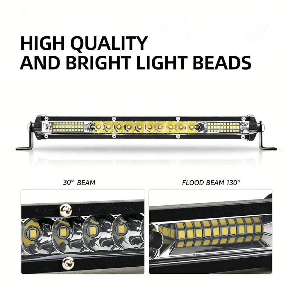 For Tractors Boats Off-Road 4X4 12-inch off-road Bar Single Row