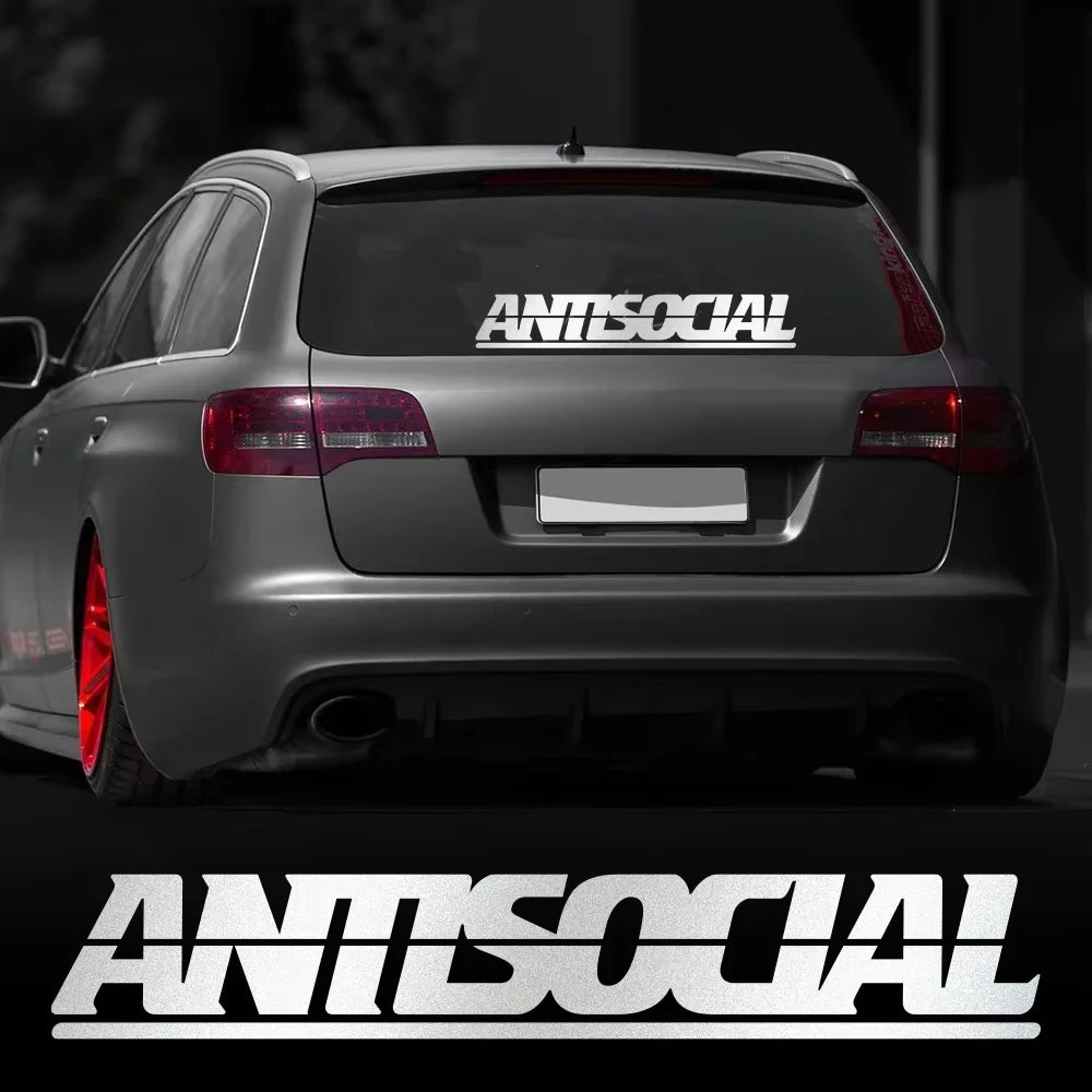 For Auto Body Window Laptop Motorcycle Antisocial Reflective