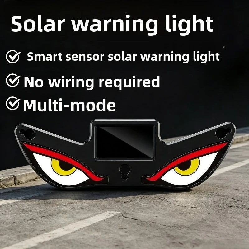 For All Devil Eyes Solar Powered Cool Sticker Rear Window Warning