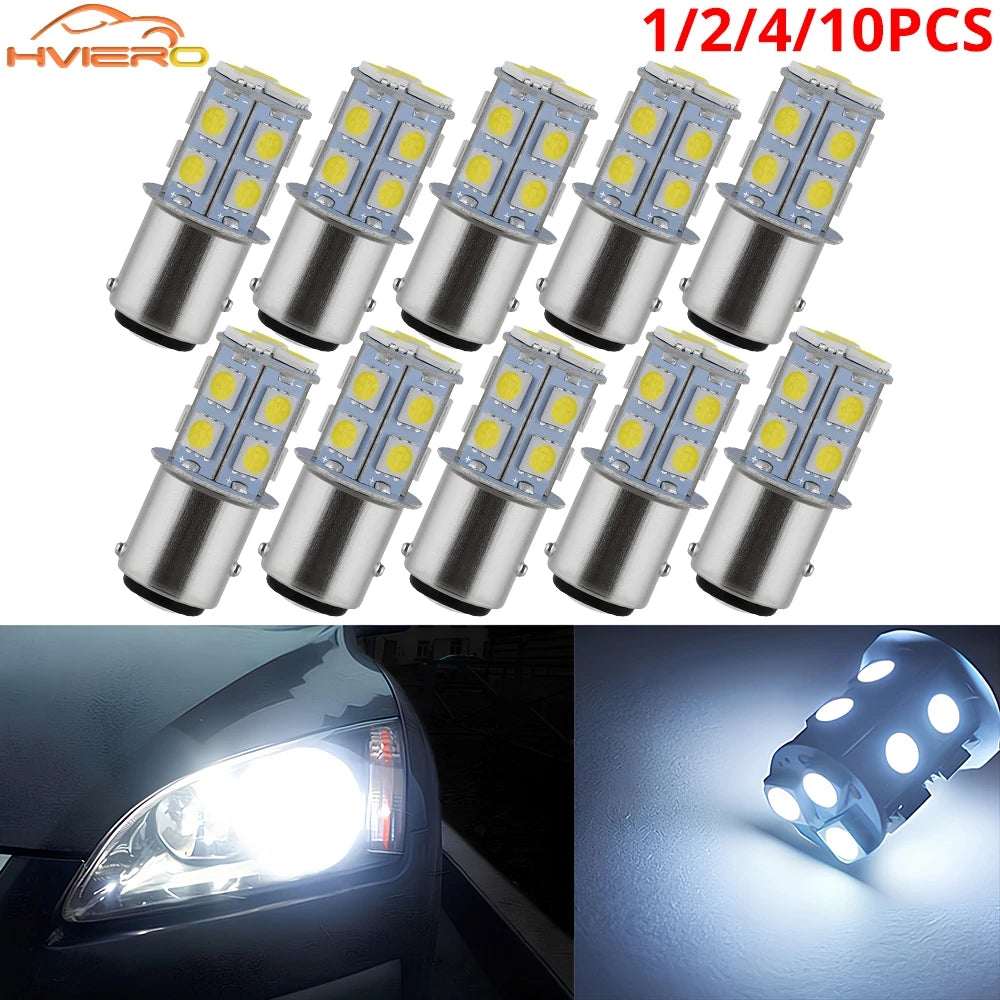 10PCS 1156 ba15s P21W 1157 bay15d 5050 13SMD Turn