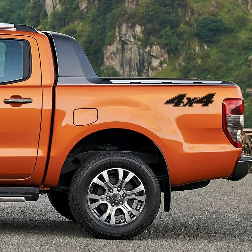 Sticker 2PCS Door Side Decal Pickup Rear 4X4 Vinyl