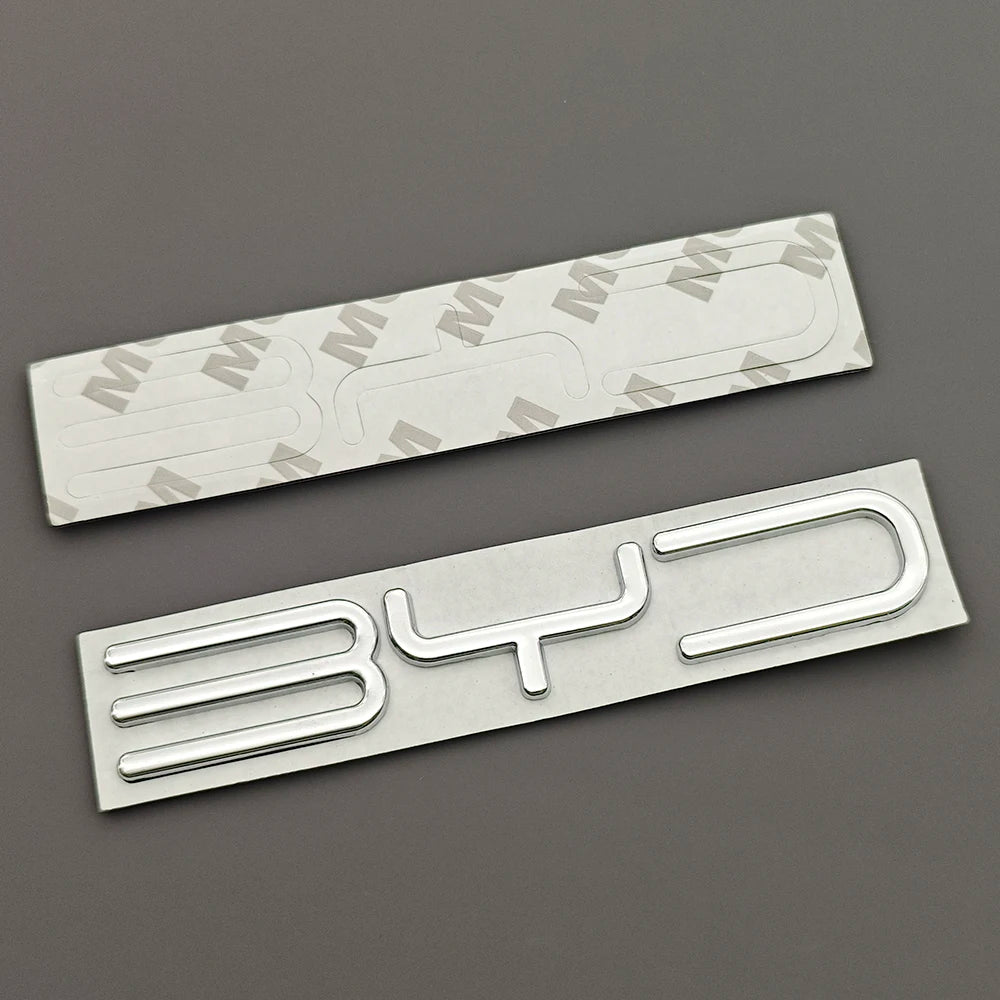 For BYD Atto 3 Shark 6 3D Metal Badge Letters BYD Logo Emblem