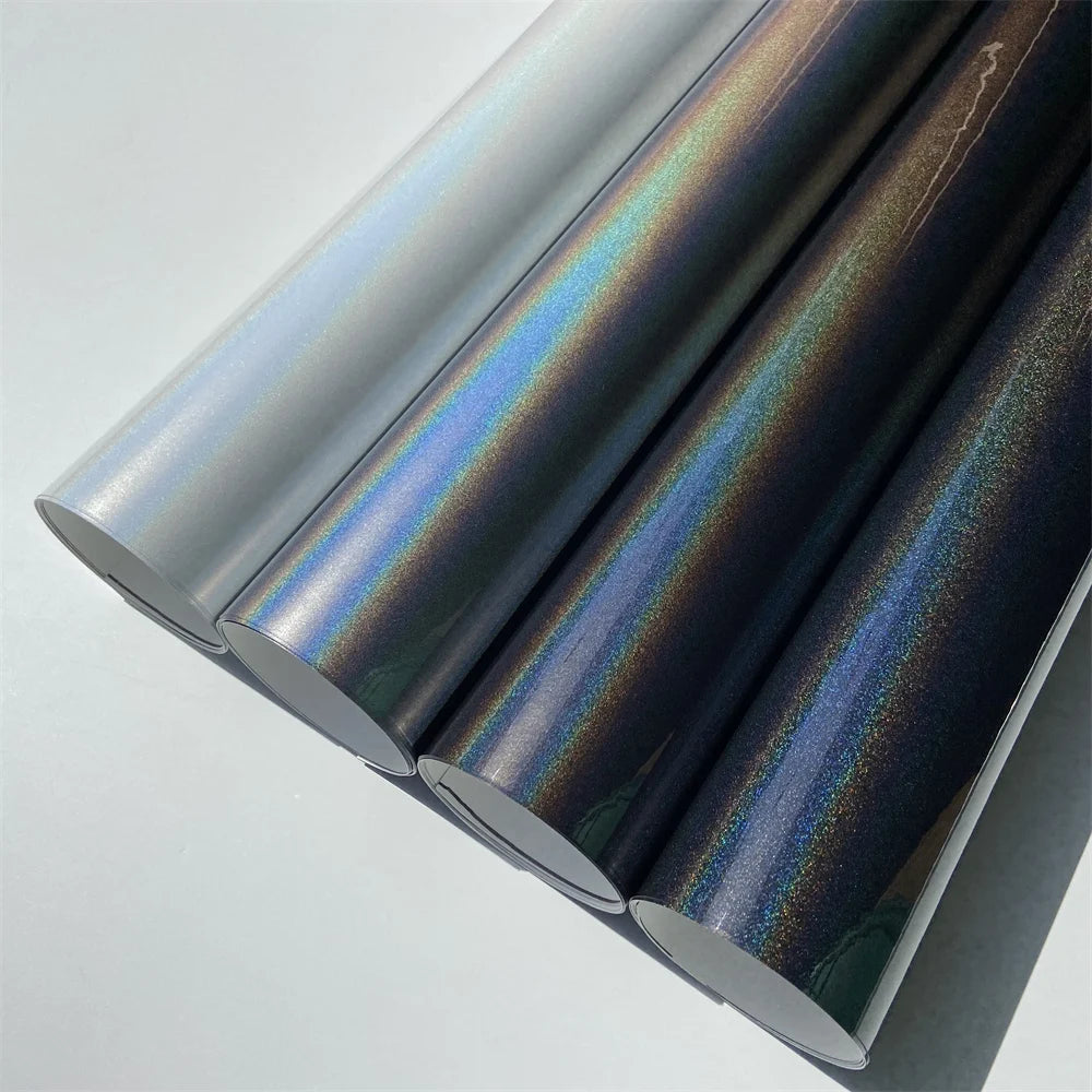 Premium Flip Psychedelic Rainbow Chrome Glossy Vinyl Wrap Film