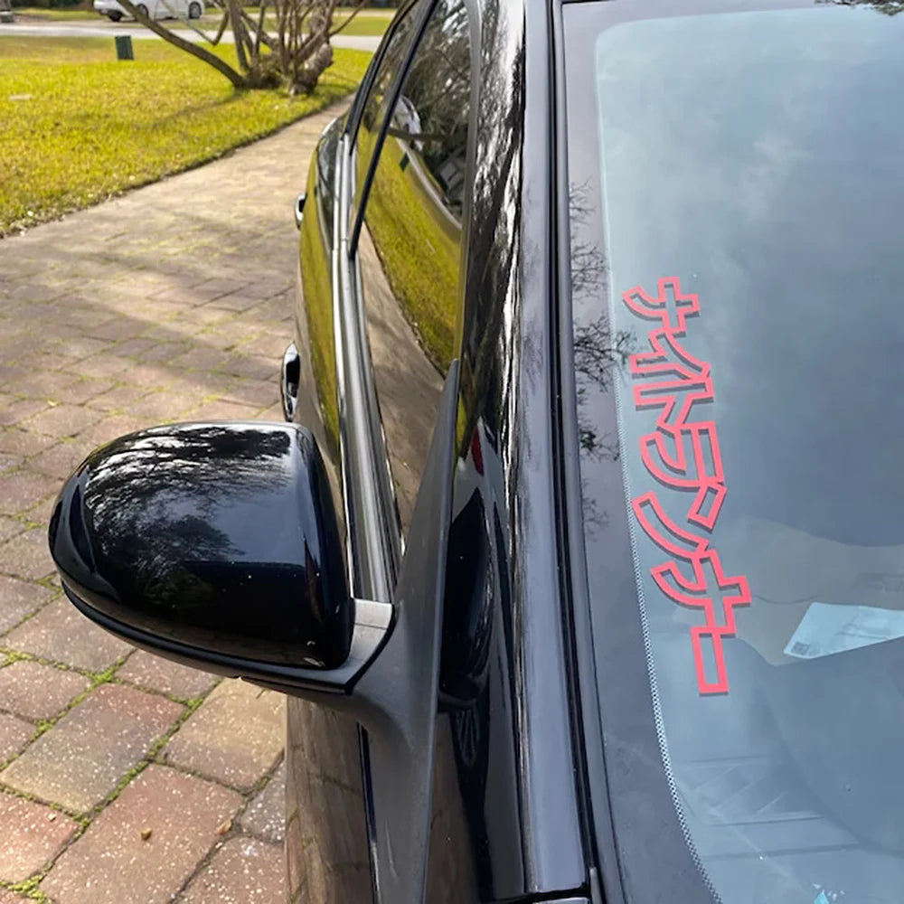 Japanese Night Runner Decal Sticker Bumpers Windows Windshield