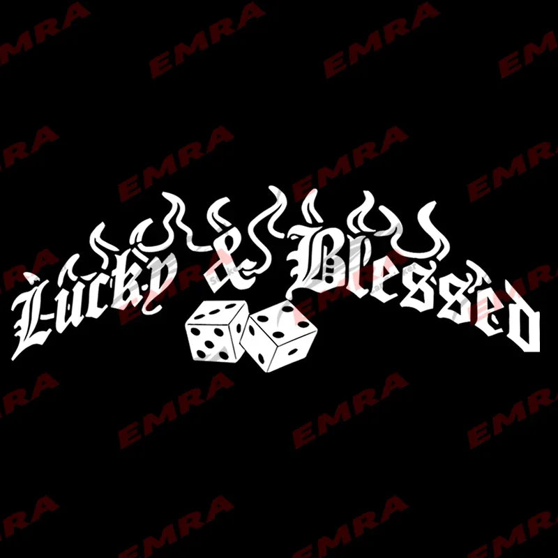 For Windshield Rear Window Lucky Blessed Sticker Banner Jdm