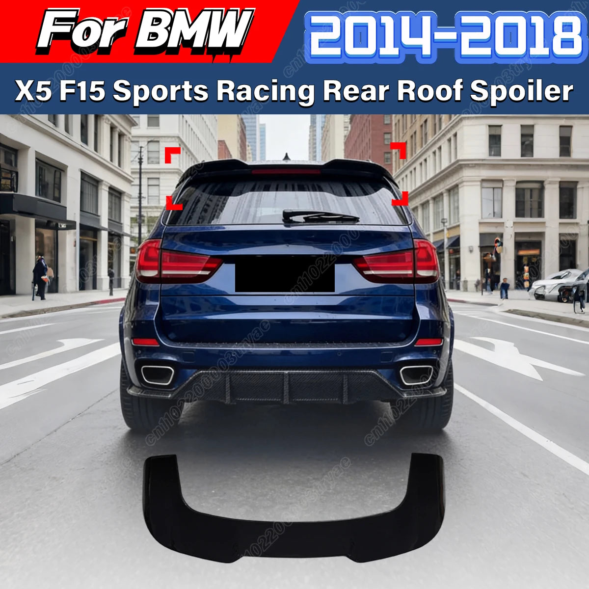 For BMW X5 F15 2014 2015 2016 2017 2018 Rear Roof Spoiler Wing