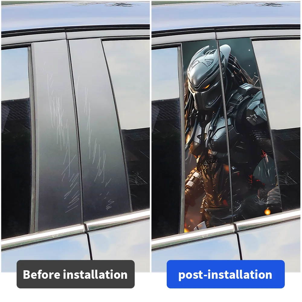 Predator Stickers b-pillar Vinyl Decals Waterproof Center Pillar