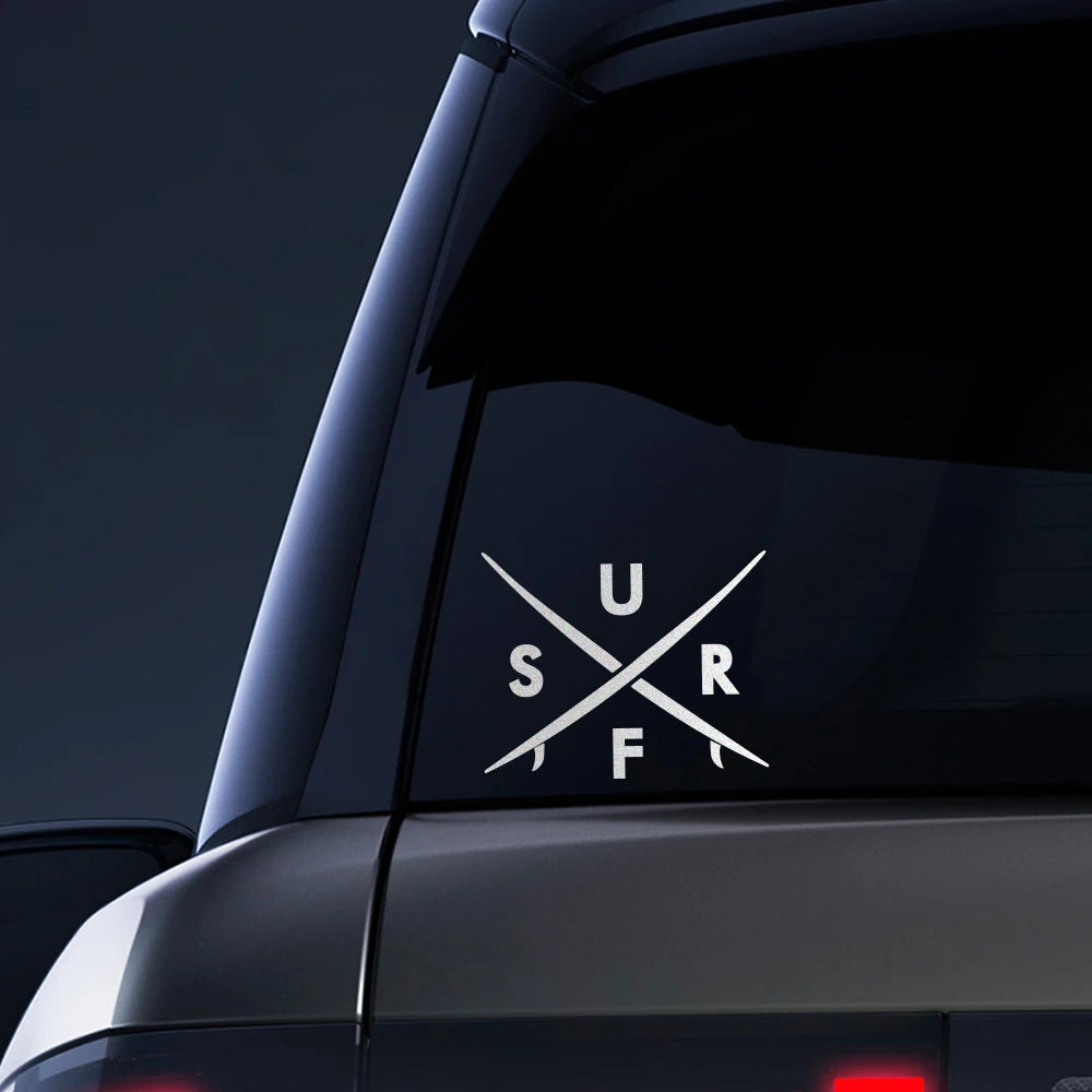 Surf Sticker Reflective Decals Waterproof Vinyl Window Bumper