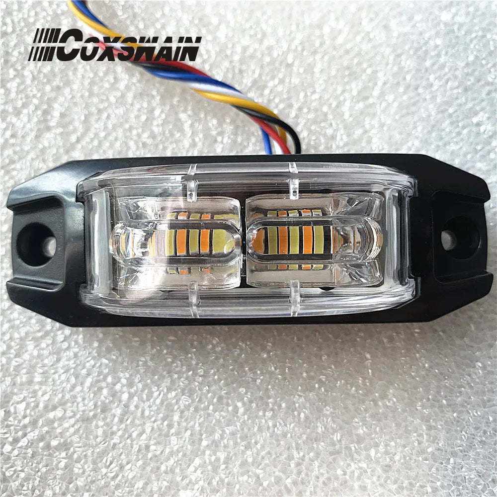 1PC Coxswain Safety Side Warning Dual Color 24 3W