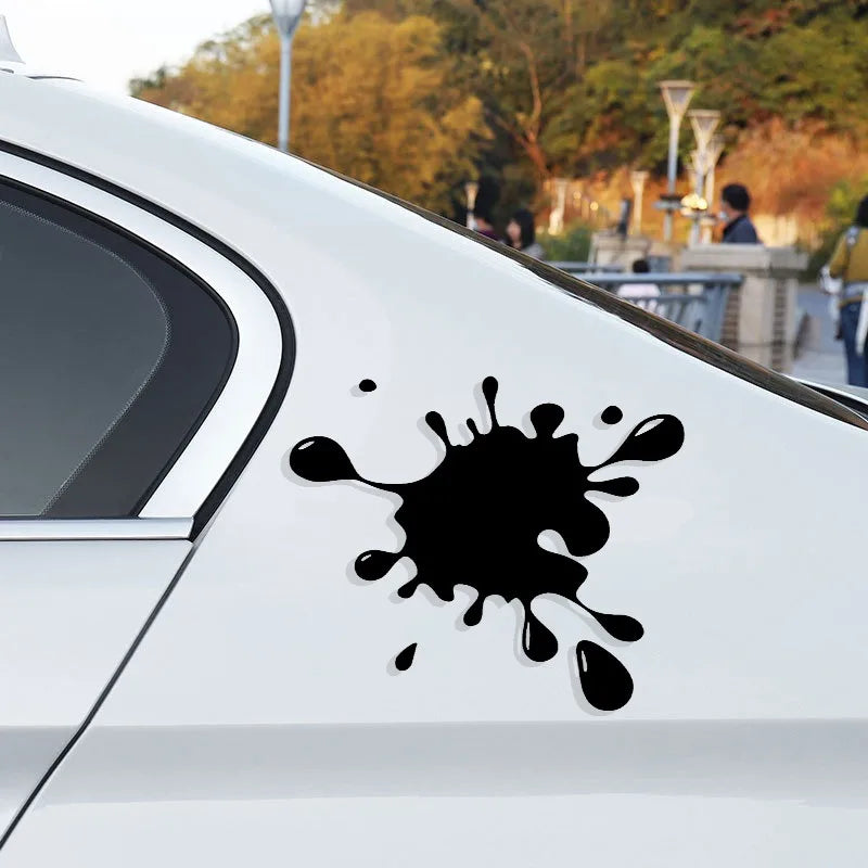 Water Reflective Stickers Funny Paint Stains Window Decals Inkjet