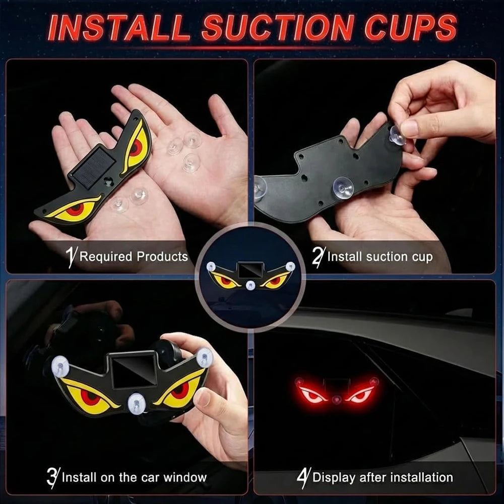 Solar Powered Windows Devil S Eye Driving Warning Flash
