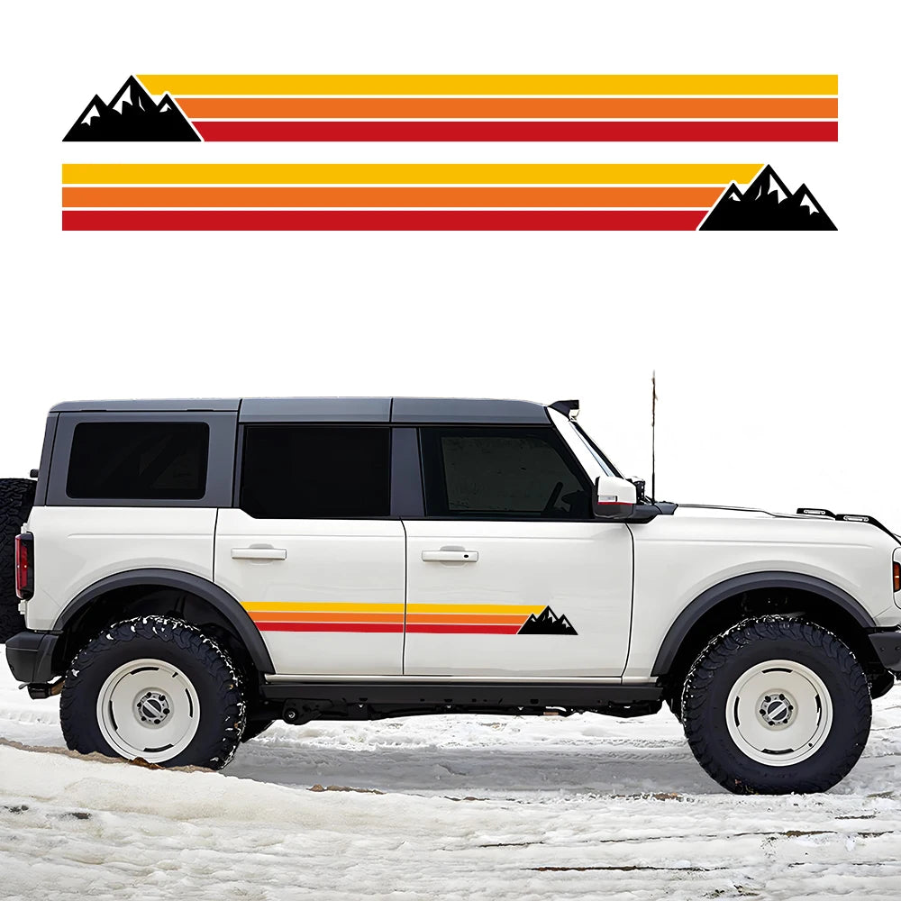 For Ford Bronco Wrapping Vinyl Film Sticker Door Side Stickers