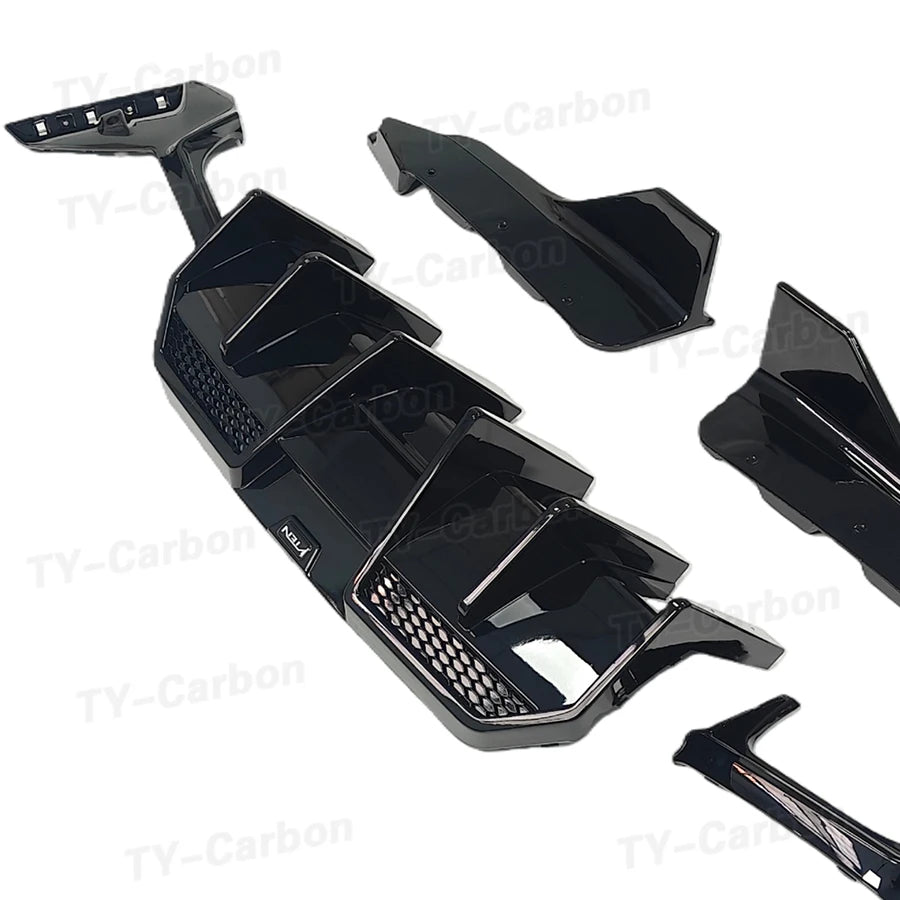 For BMW 3 Series G20 G28 Vten Rear Bumper Diffuser Splitters Lci