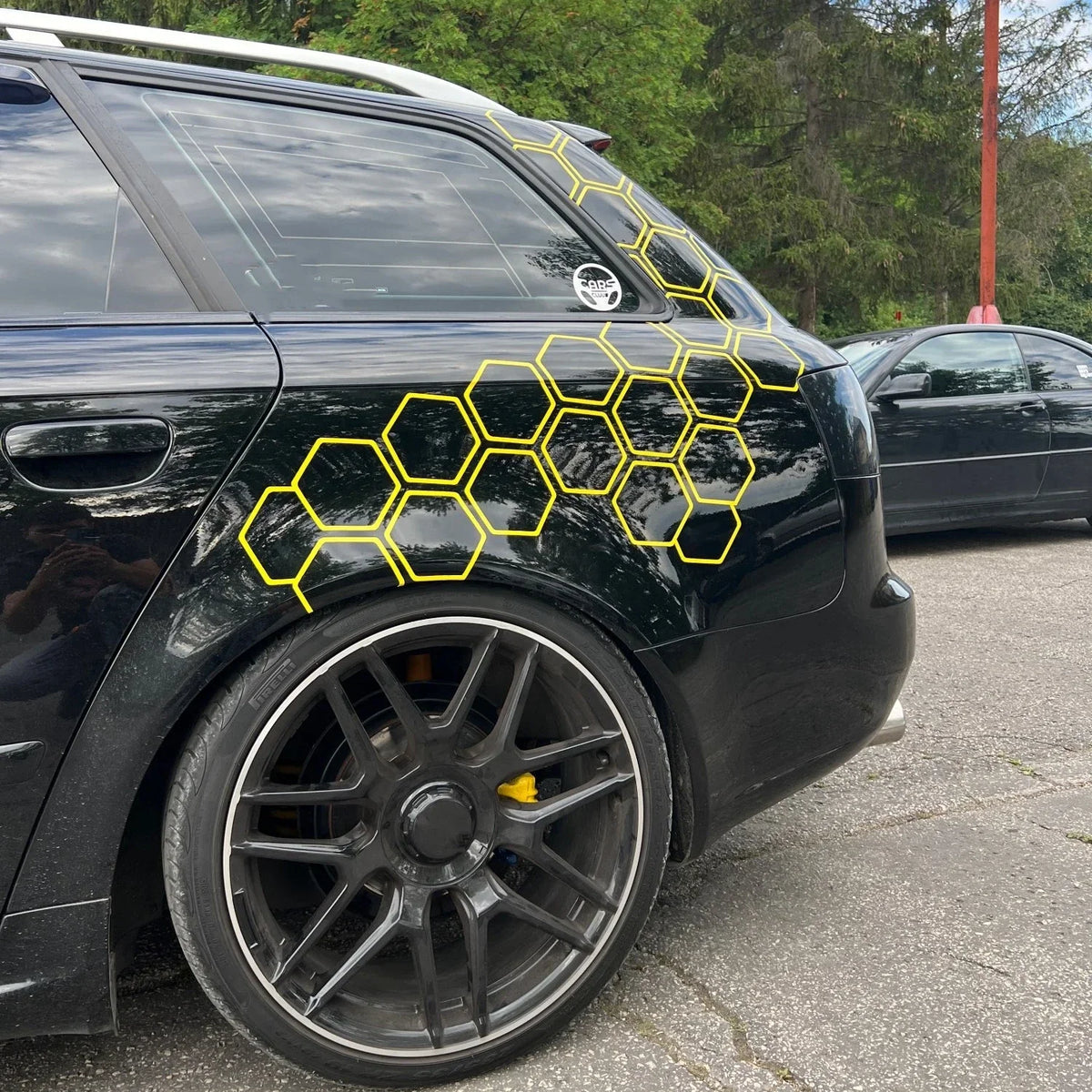 For Side Body Large Size Honeycomb Open Stickers Vinyl Tape