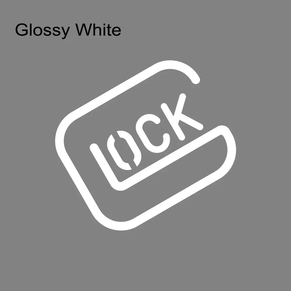 19.8x16.2cm Funny Lock Unlock Pattern Vinyl Sticker Waterproof