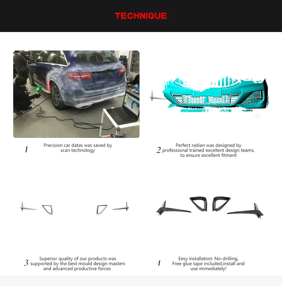For BMW G14 G15 G16 840I Dry Carbon Fiber G15 Front Bumper Vents