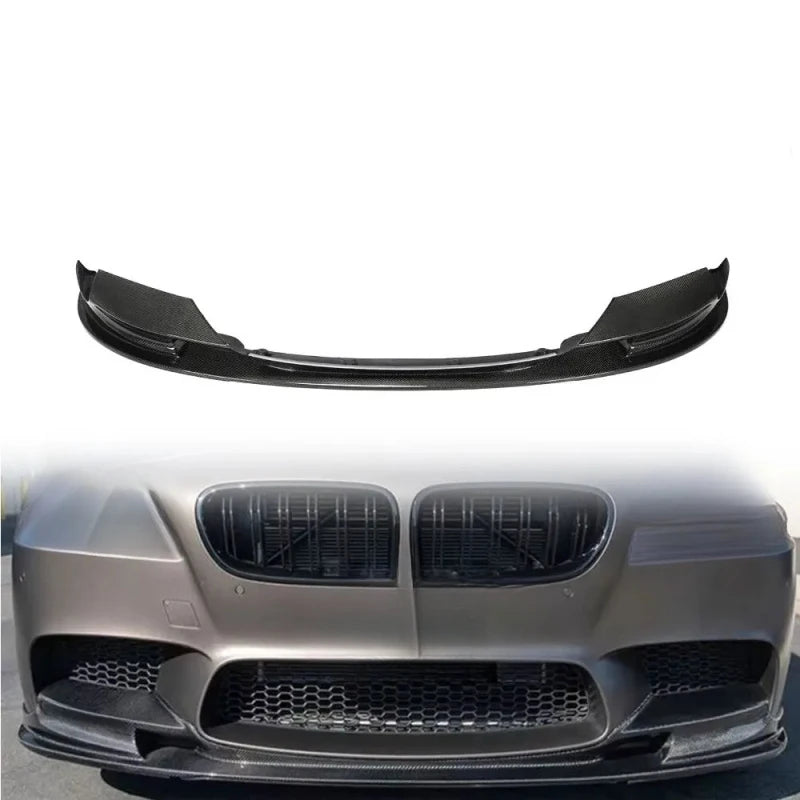 For 5 Series F10 M5 Sedan Carbon Fiber Front Bumper Lip Chin