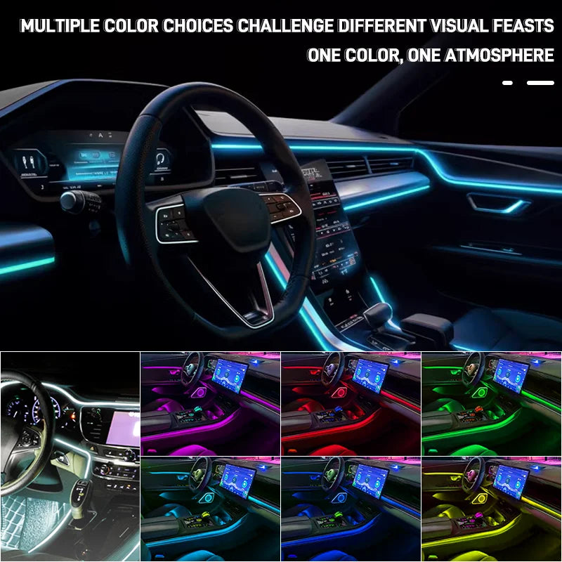 In Interior Ambient Strip USB Fiber Optic Neon Cold