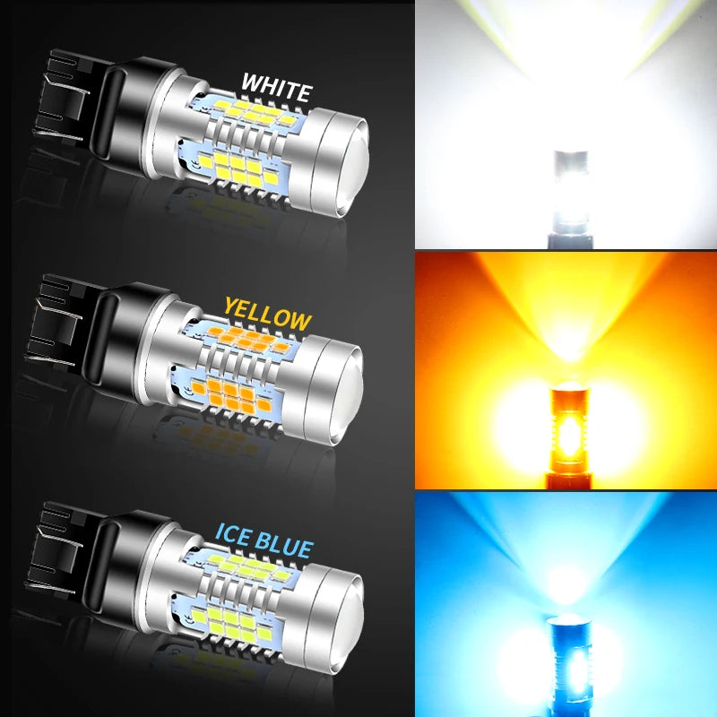 2PCS 30-smd T20 7440 W21W W21 5W 7443 Bulbs