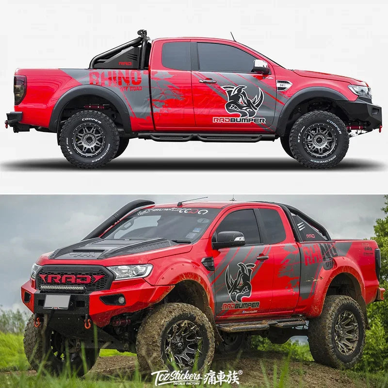 For Navara Hilux Dmax Raptor F150 Pickup Truck Sticker Body