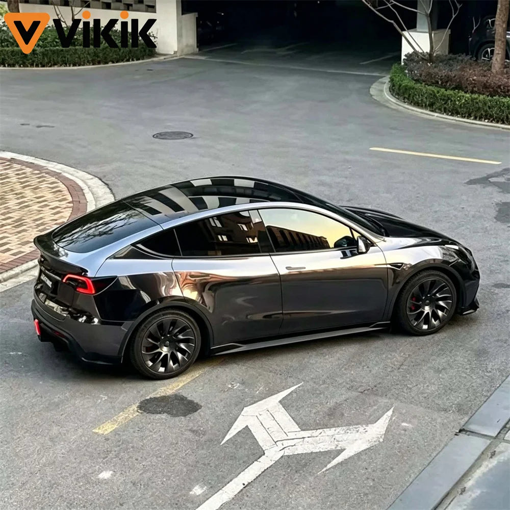 Premium Pet Chrome Black Vinyl Wrap Adhesive Film Roll
