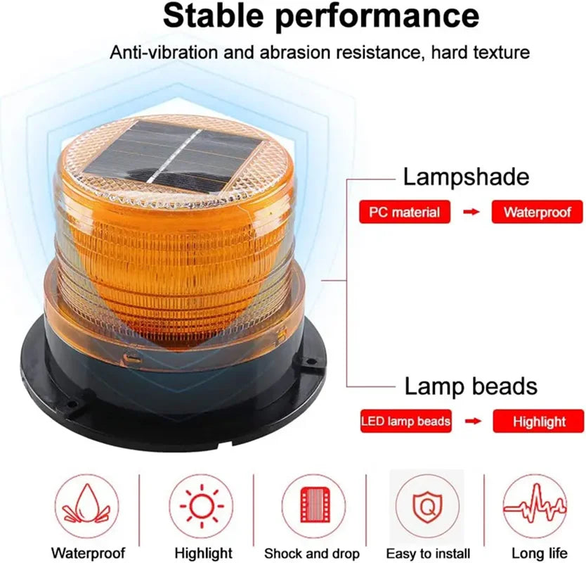 Magnetic Strobe Emergency Flashlight Flash Beacon Signal Roof