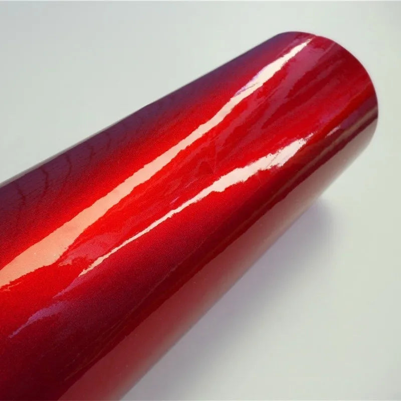 For Motor Auto Graphic Ultra Red Glossy Metallic Vinyl Wrap Film