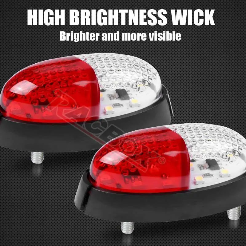 Clearance 12V 24V Side Marker Red White Trailer Truck