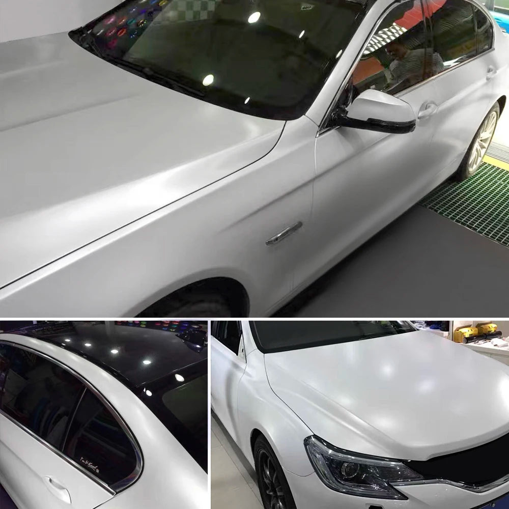 152CM Ice Satin Chrome Vinyl Wrap Decal Metallic Matt