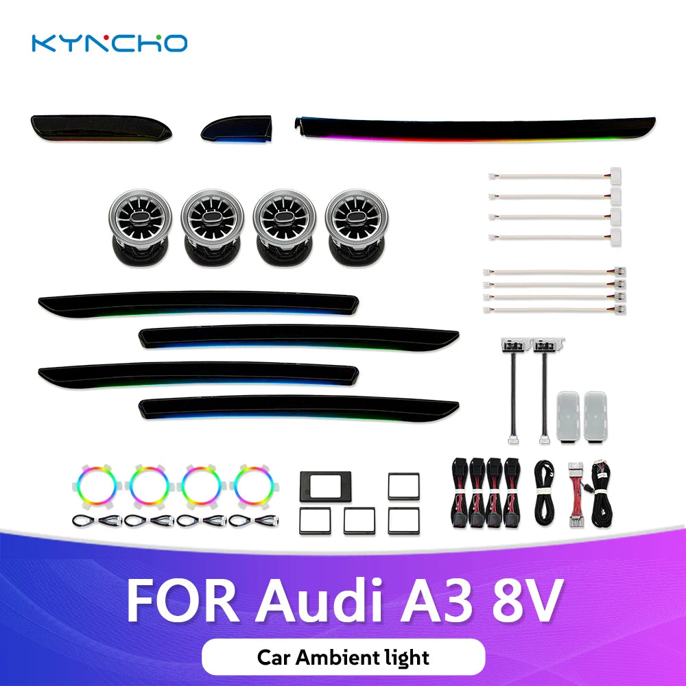 For Audi A3 8V LED Kyncho Ambient Lighting Interior Symphony
