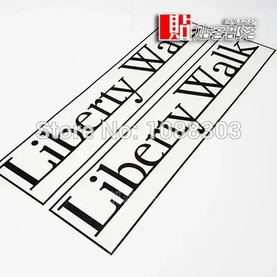 Stickers Imagine Peace Liberty Walk Performance Window Side Door