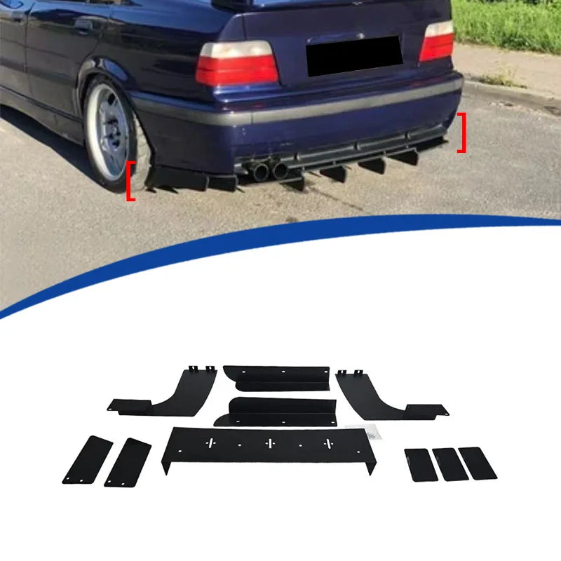 For BMW 3 Series E36 M3 10PCS 1990 2002 M Sport Fancy Wide Rear