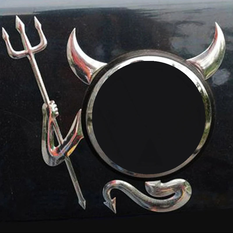 Creative 3D Little Devil Demon Sticker Funny Emblem Logo