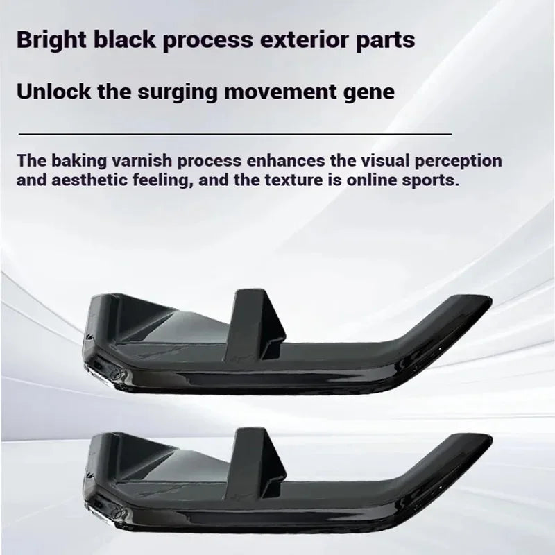 For BMW 5 Series I5 G60 Black Rear Bumper Diffuser Tail Lip Side