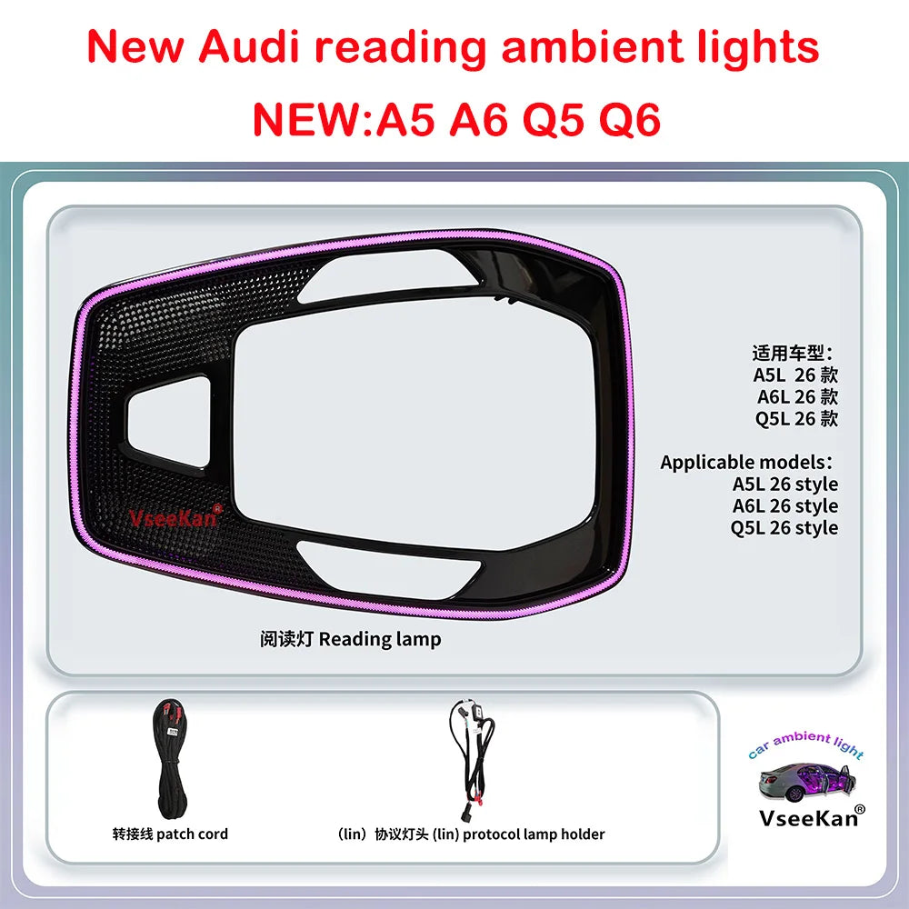 For Audi Reading Light Ambient Lighting A5 A6 SQ5 Q5 Q6