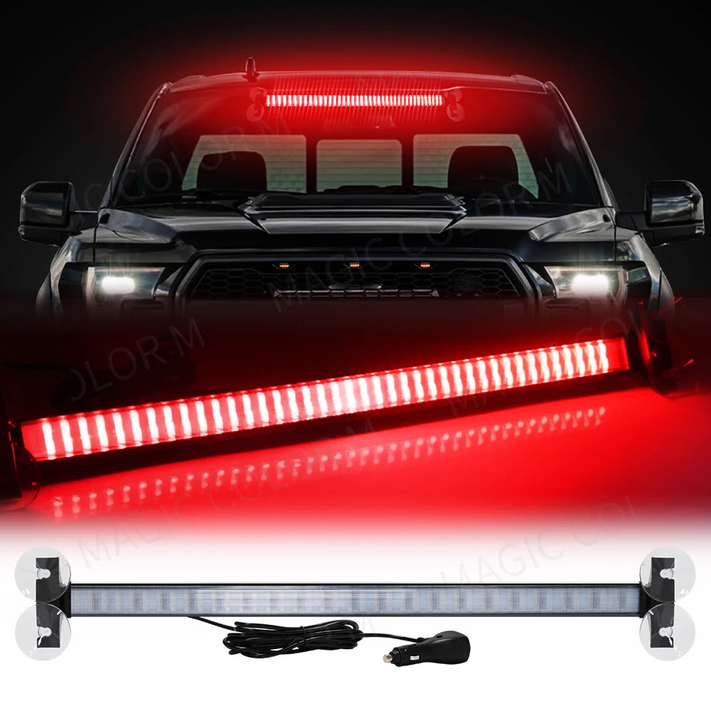 For Auto Strobe Truck Grill Warning Windshield Bar Traffic