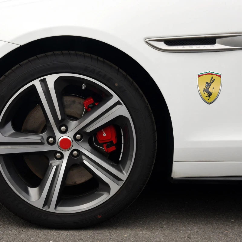 For Ferrari Auto Modification Accessories 3D Aluminum Donkey