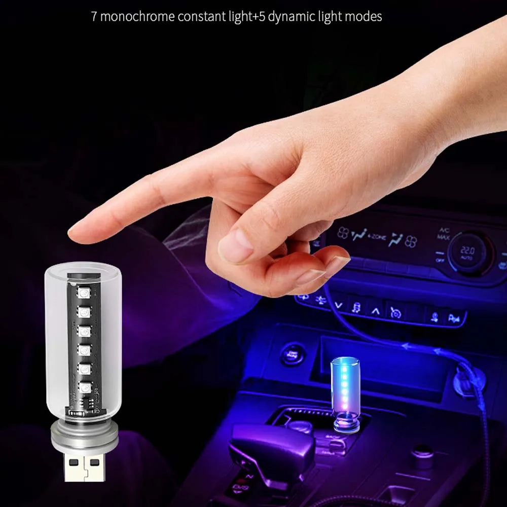RGB USB Night Touch Dimmable Dynamic Portable Lighting Plug