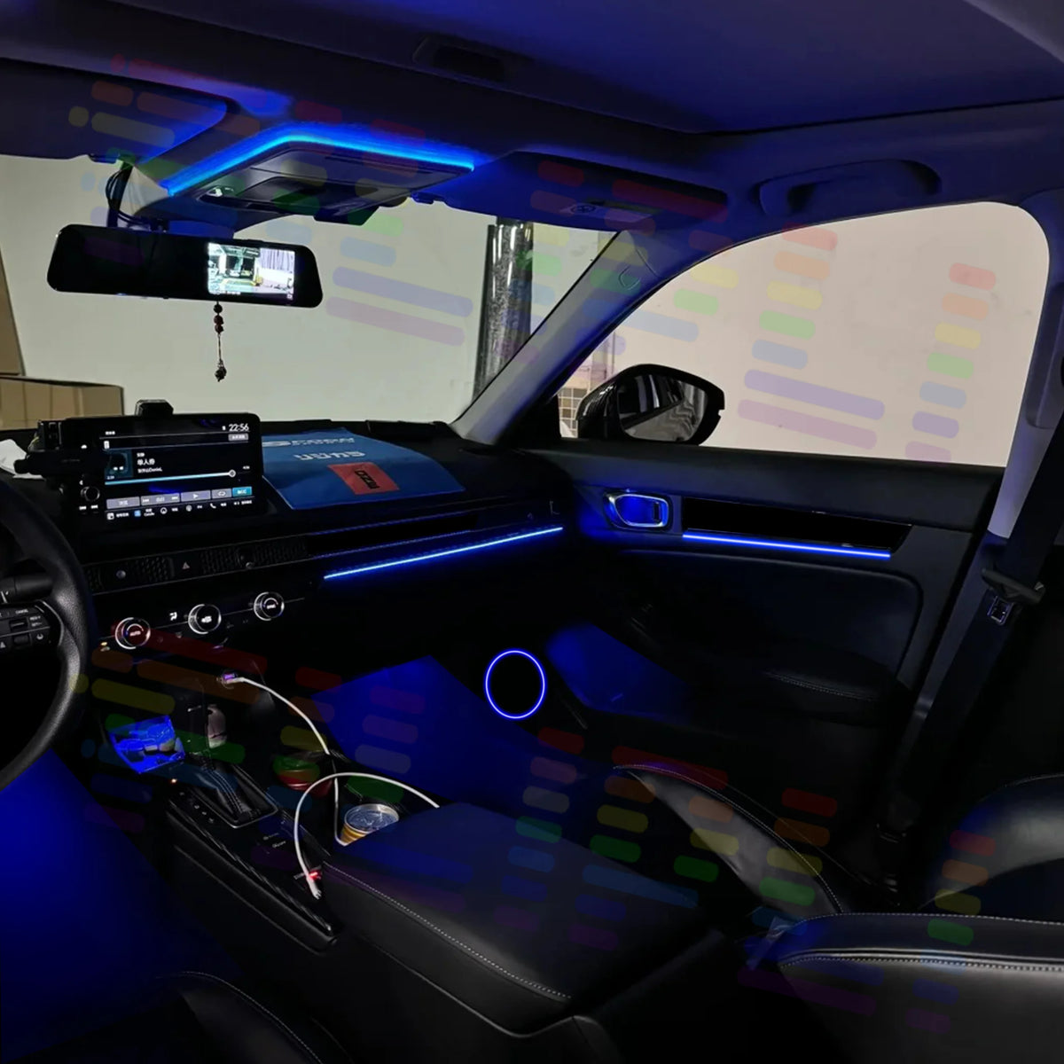 For BMW X2 U10 Interior Strip Made Acrylic Full Color Changing