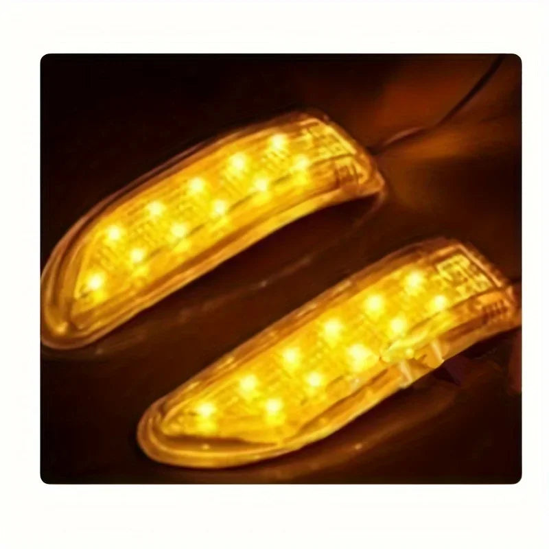2PCS Turn Signal 13LED Rearview Mirror Warning anti-collision