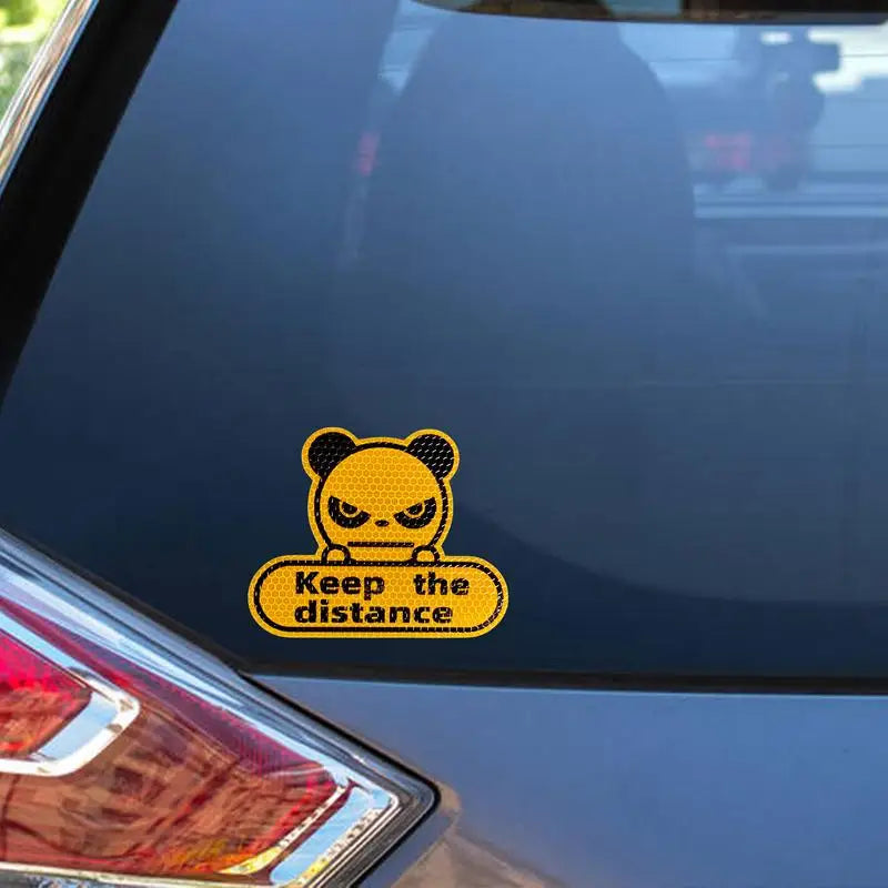 Reflective Stickers Cars Keep Distance Sticker Weather Proof