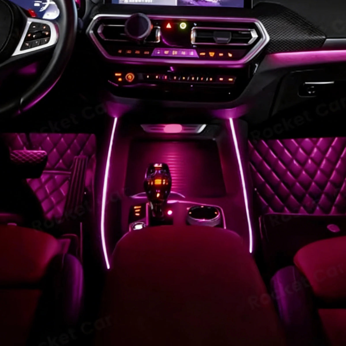 Ezonetronics Fiber Optic Center Console Ambient Atmosphere Fit