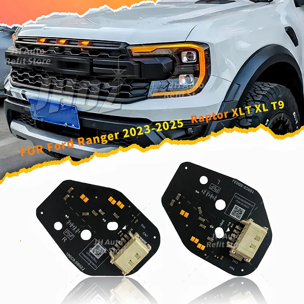 For Ford Ranger Raptor Xlt Xl Amber Yellow Drl Boards Lariat T9
