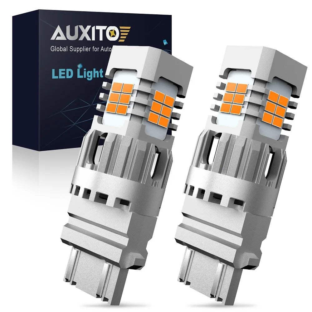 Auxito 2PCS 3157 P27W Turn Signal Canbus T25 P27